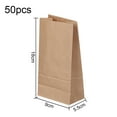 thumbnail image 2 of SkyAuks Kraft Brown Paper Bags (50Count) - Kraft Brown Paper Grocery Bags Bulk - Large Paper Bags for Grocery Shopping,,9*5.5*18，G41286, 2 of 6