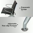thumbnail image 3 of Kinbor 2-Seat Office Waiting Room Chairs, Reception Guest Bench w/ Steel Frame, Black, 3 of 8