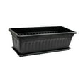 thumbnail image 2 of DOLITY 17 Inches Flower Window Box with Tray for Balcony Indoor Outdoor Plants Yard black, 2 of 9