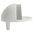 thumbnail image 5 of Dome Door Stop Wall Protectors with Rubber Stopper – White Floor Mounted Door Stoppers 5-Pack – Design House, 188334, 5 of 13