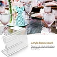 thumbnail image 4 of 20pcs Acrylic Signs Horizontal Price Display Holders Place Card Signs Small Display Stands for Table, 4 of 6