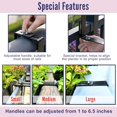 thumbnail image 3 of Deck Railing Planter Box   Pack)  Rectangular Window Flower Boxes with Bracket  Self Watering System Hanging Planter Box for Outdoor Plant Container Herb Rail Fence Balcony, 3 of 9