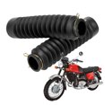 thumbnail image 1 of 2 piezas de cubierta de horquilla delantera, cubierta antipolvo, cubierta de goma, protector de amortiguador, negro para motocicleta WY125.GN125 Universal, 1 of 5