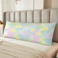 thumbnail image 2 of Naloa Color Rabbit Body Pillow Cover, Pillowcases with Hidden Zipper Breathable Long Pillow Case (Pillows are not included,20x54 inch), 2 of 7