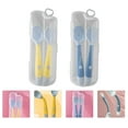 thumbnail image 2 of 2 Sets Children Eating Training Tableware Twistable Baby Fork and Spoon, 2 of 8