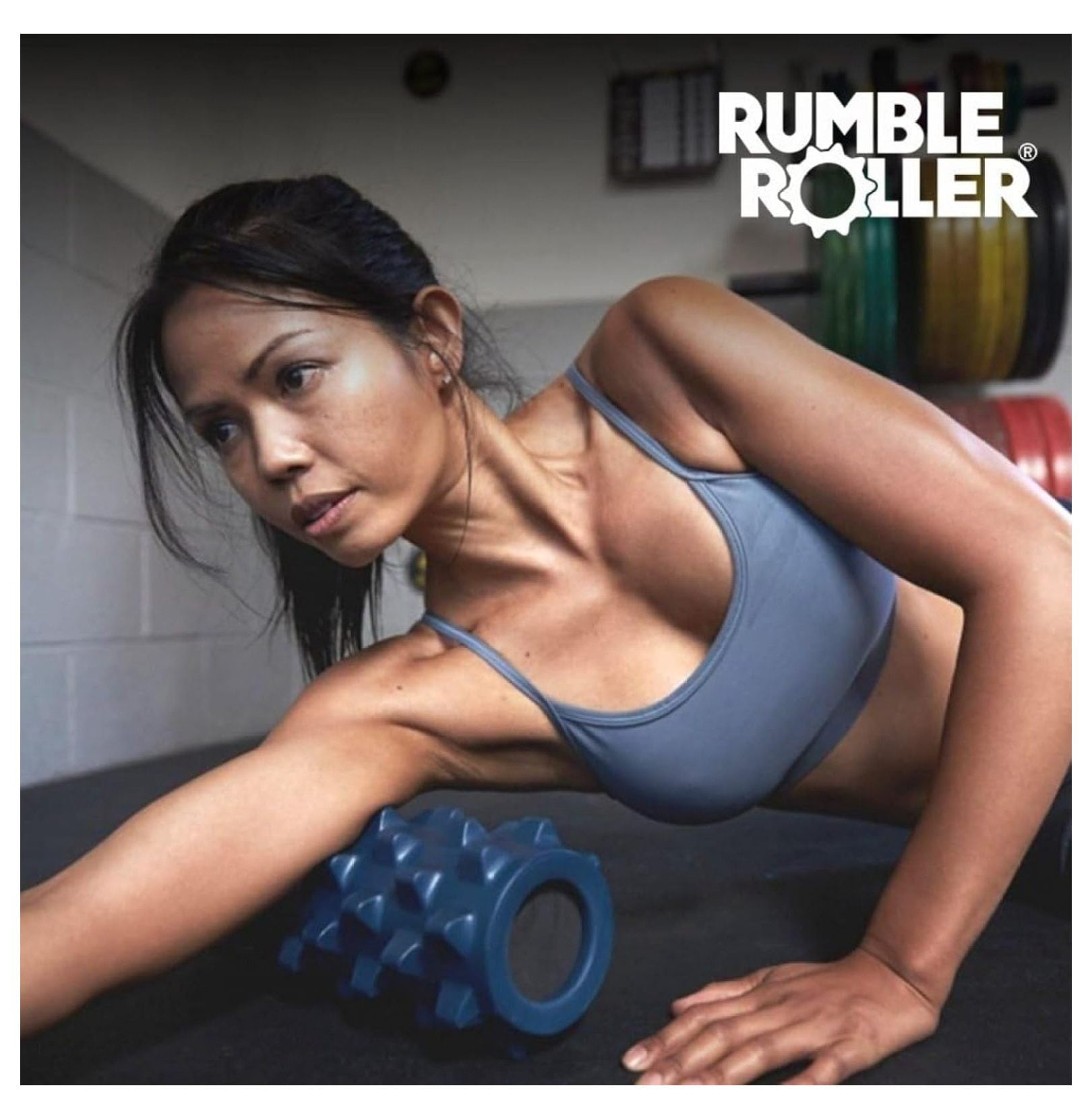 Foam Roller for Muscle Recovery - Rumble Original Textured Roller - Deep Tissue Massage, Myofascial Release, Physical Therapy, Gym & Home Use RumbleRoller 12" Compact Size Original Foam Roller Blue