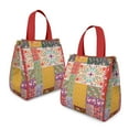 thumbnail image 2 of Pioneer Flower Floral Print Pattern Insulated Lunch Bag for Women & Adults,Large Portable Soft Cooler Lunch Bag,Thermal Food Storage Tote with Pearl Cotton,8.66L,8.75x5.75x9.5 Inch, 2 of 6