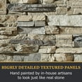 thumbnail image 6 of Faux Stacked Stone 3D Textured Wall Panel Sample | Sedona | 8"L x 8"H | Sample Size | Ocean Mist, 6 of 6