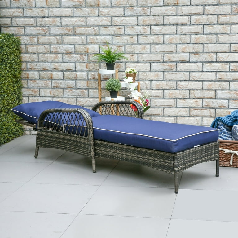 Aldusa Reclining Chaise Lounge with Cushion Pieces Included 1