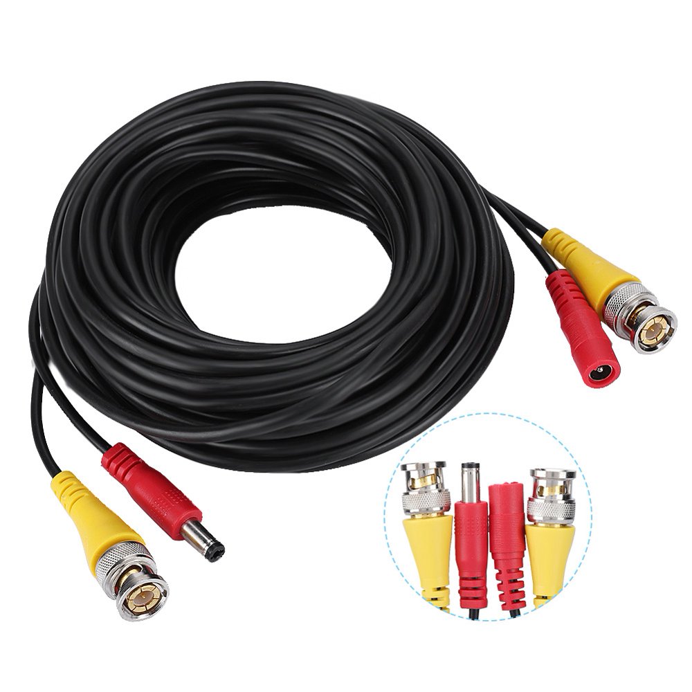 Tebru Camera Extension Cable, Camera Cable, BNC+DC Security Camera