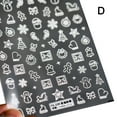 thumbnail image 1 of 3D Christmas Nail Art Stickers, DIY Cute Snowflake Snowman Elk Deer Xmas Tree Knitted Hat Sweater Pattern for Women Girls Nail Phone Cases Cards House Decorations, 1 of 8