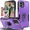 Purple, variant on Starshop Motorola G Play 2026 Case Phone Cover Shockproof Ring Stand With Glass Screen - Purple