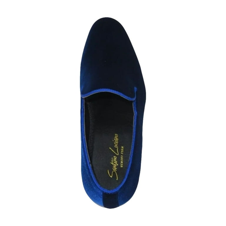 靴 Luciano Mens Santino Luciano Shoes Soft Velvet Slip on Loafer Formal C351
