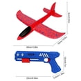 thumbnail image 2 of Avión de juguete para lanzar a mano avión de espuma con lanzador regalo de juguetes para niños y niñas JShteea libre de BPA, 2 of 9