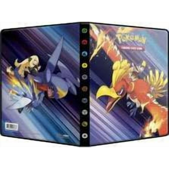Ultra Pro Pokemon 4-Pocket Portfolio - ETHAN & HO-OH and CYNTHIA & GARCHOMP (80 Cards & 4 Oversize)