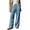 A-Light Blue, variant on Trousers for Women High Rise Flared Wide Leg Slacks with Front Crease, Versatile Business Casual Pants