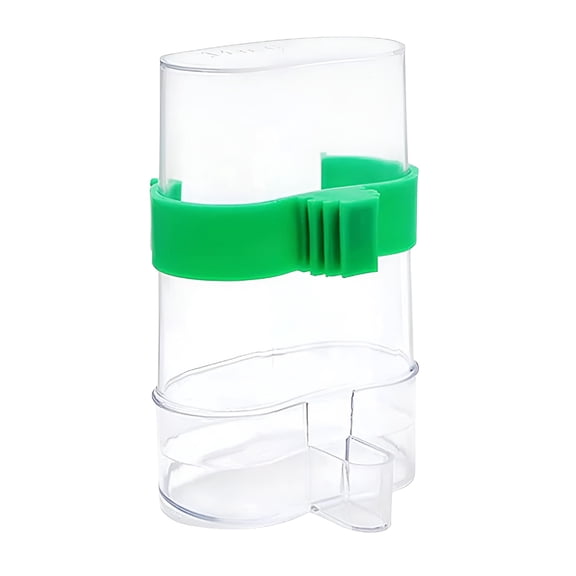 ACDANC Automatic Bird Water Dispenser Bird Drinking Feeder Transparent Bird Cage Water Fountain for Budgie Cockatiel Lovebird Canary Finch Bird Water Feeder Green