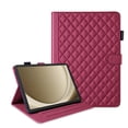 thumbnail image 3 of for Samsung Galaxy Tab A11 Plus 11 inch 2025 Release (Model: SM-X230/X235/X236) Case, Rhombus Pattern Multiple Viewing Angles Stand Slim Folio Cover (Red), 3 of 6