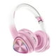 thumbnail image 2 of Auriculares inalámbricos Bluetooth con subwoofer luces LED auriculares deportivos para juegos con orejas - Rosa, 2 of 7