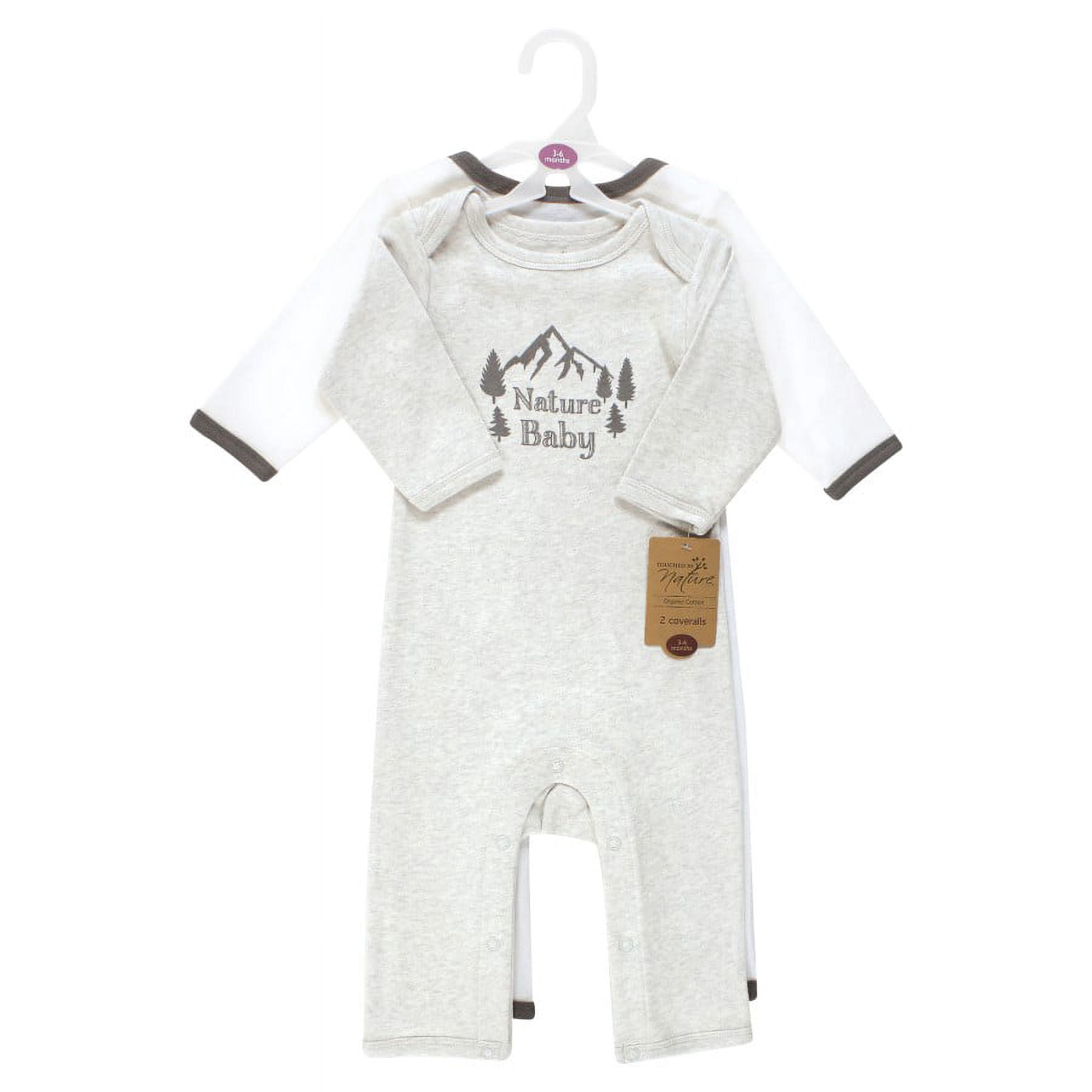 Touched by Nature Unisex Baby Organic Cotton Coveralls, Nature Baby, 6-9 Months