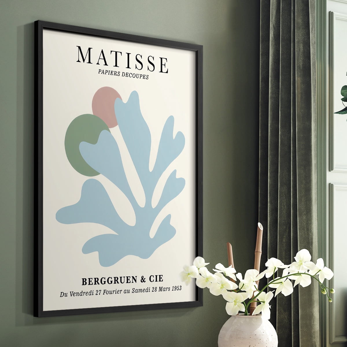 Matisse CLXXXIII Framed Print in Black Solid Wood 11 x 14 Framed Print