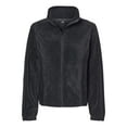 thumbnail image 1 of Burnside Womens Polar Fleece Full-Zip Jacket, S, Black, 1 of 5