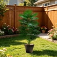 thumbnail image 5 of Artificial Potted Plants Fake Tropical Greenery Realistic Home Office Decor for Living Room Kitchen Shelf Indoor Decoration Green, 5 of 6