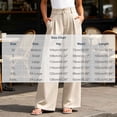 thumbnail image 4 of Women's Double Button High Waisted Wide Leg Pants, Tummy Control Pull On Trousers With Functional Pockets, Casual Loose Dress Pants For Office Daily Wear, Soft | TruBelle,Beige L, 4 of 9