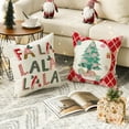 thumbnail image 4 of colorlife Merry Christmas Nutcracker Red Throw Pillow Covers, 18 x 18 Inch Winter Holiday Party Cushion Case Decoration for Sofa Couch Set of 4, 4 of 6