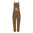 thumbnail image 3 of TAIAOJING Jumpsuits For Women Casual Summer Fashion Solid Color Dandelion Print Zippered Pocket Jumpsuit Romper Overalls, 3 of 3
