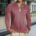 thumbnail image 2 of VJATTWR Men's Long Sleeve Shirt, Knit Fabric with Button Placket, Smart Casual Look for Office Xxl, 2 of 7