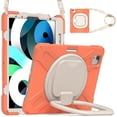 thumbnail image 1 of Funda a juego para iPad Air4 de 10,9 pulgadas con correa para el hombro, soporte de anilla ajustable grande, portalápices y protección contra golpes., 1 of 5