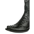 thumbnail image 4 of El General Men's Exotic Caiman Nuca Cowboy Boots - Black 45521, 4 of 7