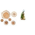 thumbnail image 1 of Decoración para colgar en la pared, artesanía de ratán tejido, artesanía de pared, estatua de , adorno decorativo, figura de escritorio, adec, 1 of 8
