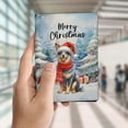 thumbnail image 4 of Merry Christmas Australian Cattle Dog Enjoys Woofmas Winter Xmas Holiday Travel Passport Wallet Heeler Lover Gifts PU Leather Passport Holder Cover - 02022, 4 of 5