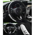 thumbnail image 2 of Elastic Stretch Steering Wheel Cover,Cool in Summer, Universal 15 inch Automotive Steering Wheel Cover, Carbon Fiber Pattern Leather, Anti-Slip,Easy to Install, 2 of 3