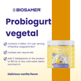 thumbnail image 2 of Biosamer - Plant-Based Instant Yogurt Dessert with Probiotics & Vitamin B12 – Dairy-Free, 12 Servings, Just Add Water - Vanilla Flavor, 2 of 6