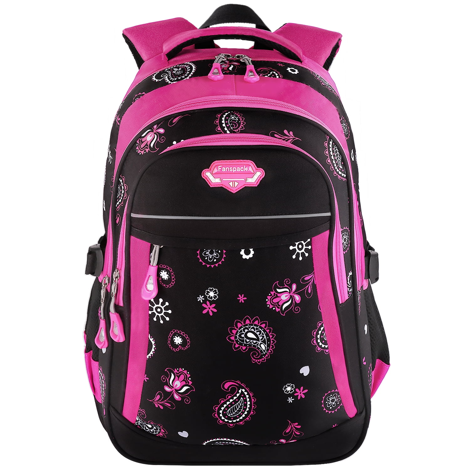 School Backpack Floral Printed Large Capacity School Bag Bookbag Travel Backpack