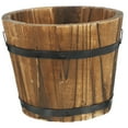 thumbnail image 4 of Pyramidti  Kitchen Decoration Safe to Use Flower Pot Wooden Water Buckets Plant Barrel 15.00X15.00X12.00CM, 4 of 8