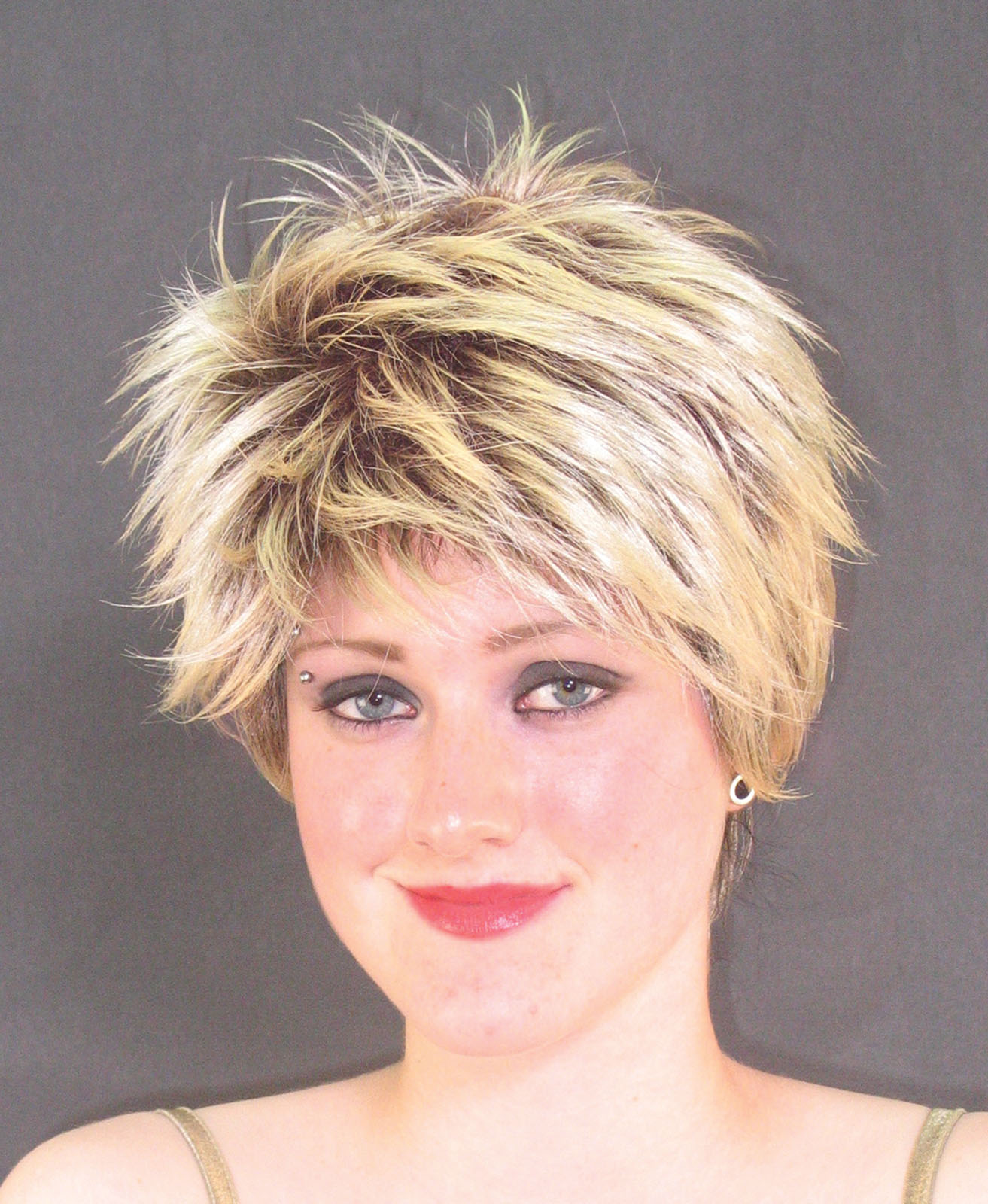 Star Power Short Punk Rockstar Adult Costume Wig, Blonde, One Size