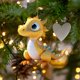 thumbnail image 4 of ¡Gran Promo de Temporada!, Decoración navideña de dinosaurio acrílico para bebés con forma de dragón, bonita decoración para árbol de Navidad, decoración para el hogar Akmoler, 4 of 9