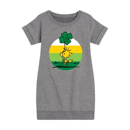 

Peanuts - Woodstock Shamrock - Toddler And Youth Girls Fleece Dress