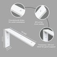thumbnail image 2 of Soporte de encimera Walwe, 10 x 6 x 2,5 cm, paquete de 4 unidades, color blanco, 2 of 6