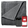 thumbnail image 1 of Sunbeam LoftTec Wi-Fi Connected Heated Electric Blanket, Queen Size, Gray, 1 of 6