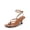 BROWN-PU, variant on Women's kitten Low Strappy Lace Up Heels Open Square Toe Thong Ankle Strap Heels Sexy Fashion Comfort Dress Shoes Party Sylvestra Pumps Heeled Sandals