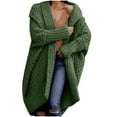 thumbnail image 2 of Clothes Summer 2023,AXXD Autumn Solid Long Sleeve Sweater Cardigan for Women Clearance Green Size 6, 2 of 6