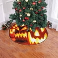 thumbnail image 2 of RYLABLUE Tapis de Support Citrouille Xmas Arbre de Noël Effrayant pour Décoration de Fête Intérieure Extérieure 48 Pouces, 2 of 3