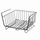 thumbnail image 4 of Under Shelf Basket Good Load Bearing Under Shelf Storage Iron Under Cabinet Shelf with Curved Hook, Black, 4 of 5