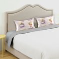 thumbnail image 3 of Yayeee Pillowcase Standard Size Set of 2 Satin Wrinkle Resistant Pillow Case, Purple Jam Jars, 3 of 7