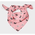 thumbnail image 3 of Bimba Pink Text & Stencil Rabbit Animal Printed Pure Silk Scarf For Hair Neck Head Bandanas For Women 40 x 80 Inches, 3 of 6